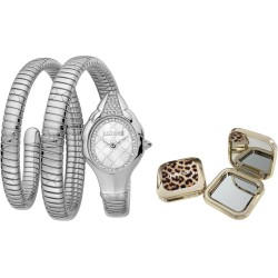 OROLOGIO DA POLSO JUST CAVALLI Mod. GLAM CHIC SNAKE Special Pack + Mirror