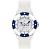 LIGHT TIME Mod. POKER - White / Blue OROLOGIO DA POLSO