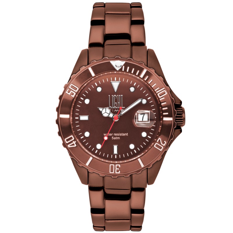 LIGHT TIME Mod. DIVER COPPER ALUMINIUM OROLOGIO DA POLSO