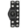 LIGHT TIME Mod. PUNK - Black - Silver OROLOGIO DA POLSO