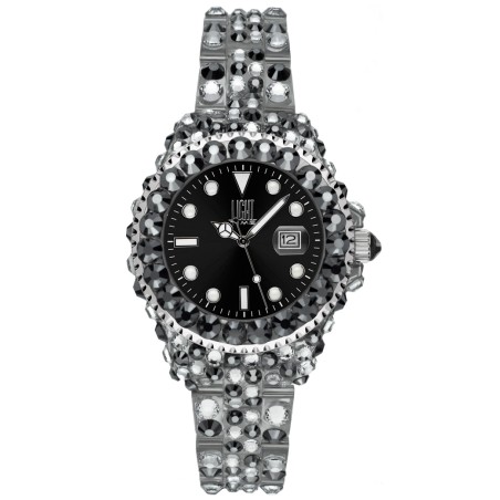 LIGHT TIME Mod. MEDITERRANEO - Full Strass / Black OROLOGIO DA POLSO