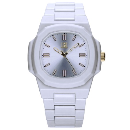 LIGHT TIME Mod. VELVET NAUTILUS - White OROLOGIO DA POLSO