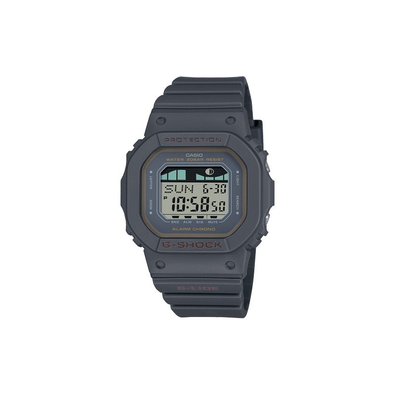 OROLOGIO DA POLSO CASIO G-SHOCK Mod. G-LIDE Black - SURF TIDE GRAPHS