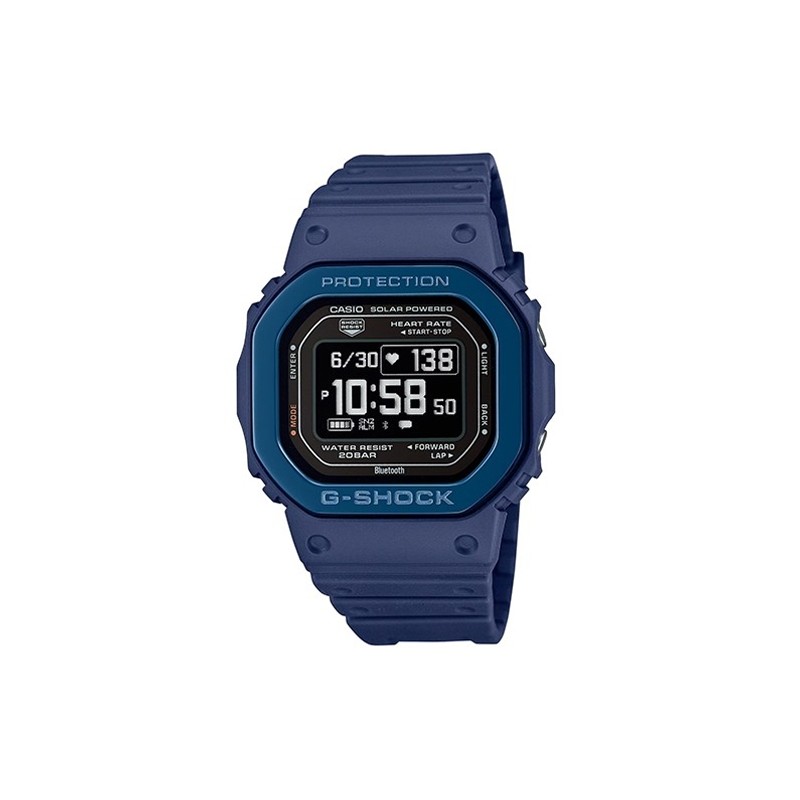 OROLOGIO DA POLSO CASIO G-SHOCK Mod. G-SQUAD THE ORIGIN Blue w. Metal bezel - HEART RATE SERIE