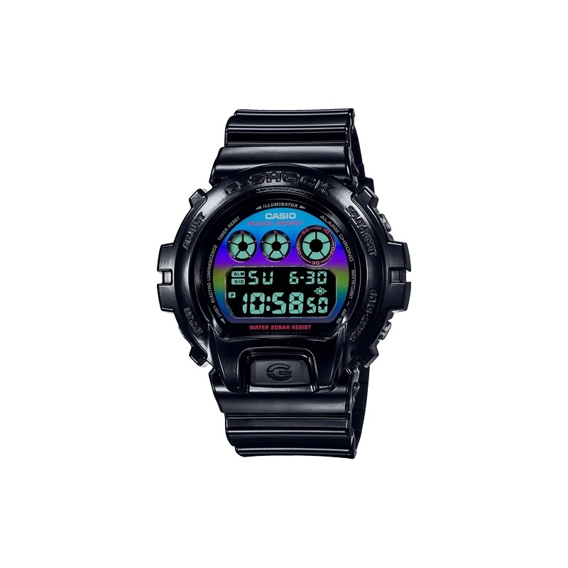 OROLOGIO DA POLSO CASIO G-SHOCK Mod. OVERSIZE - VIRTUAL BLACK RAINBOW SERIE ***Special Price***